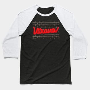 Ultravox ))(( Retro New Wave Neon Fan Art Baseball T-Shirt